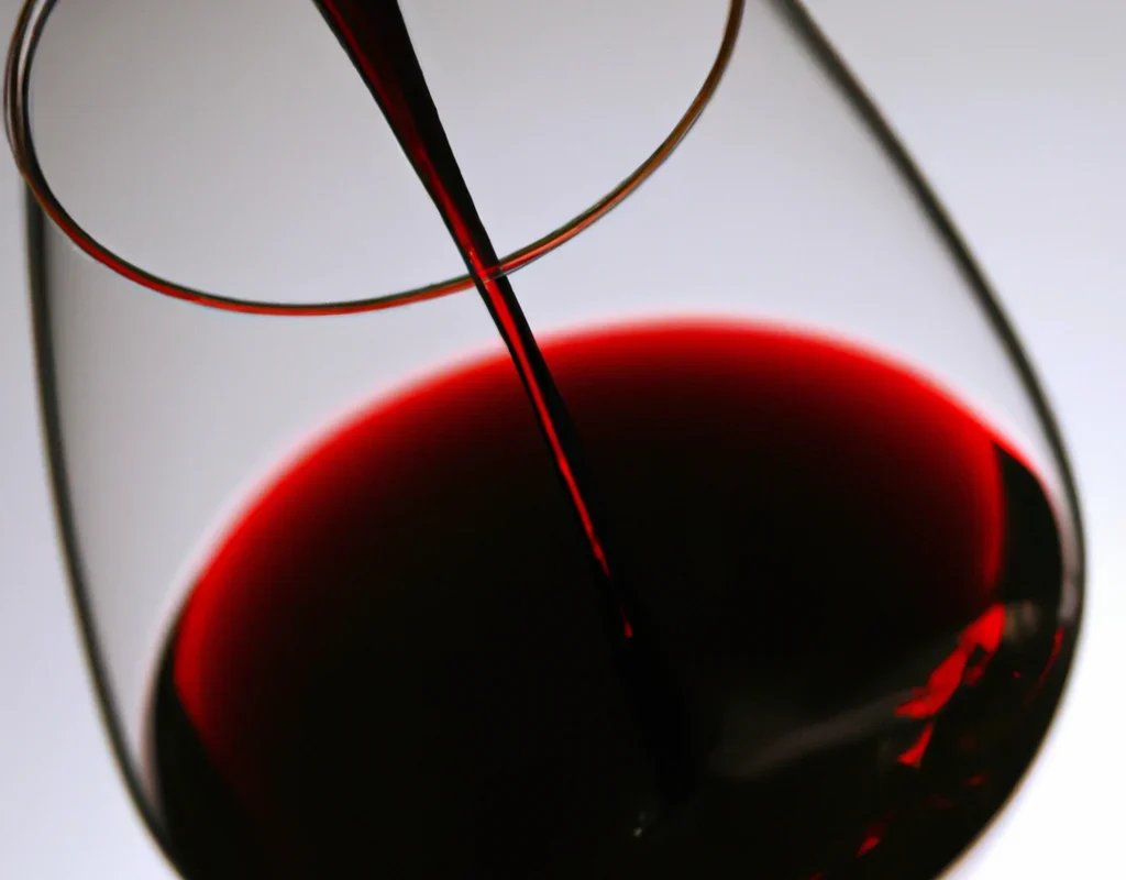 red wine tasting