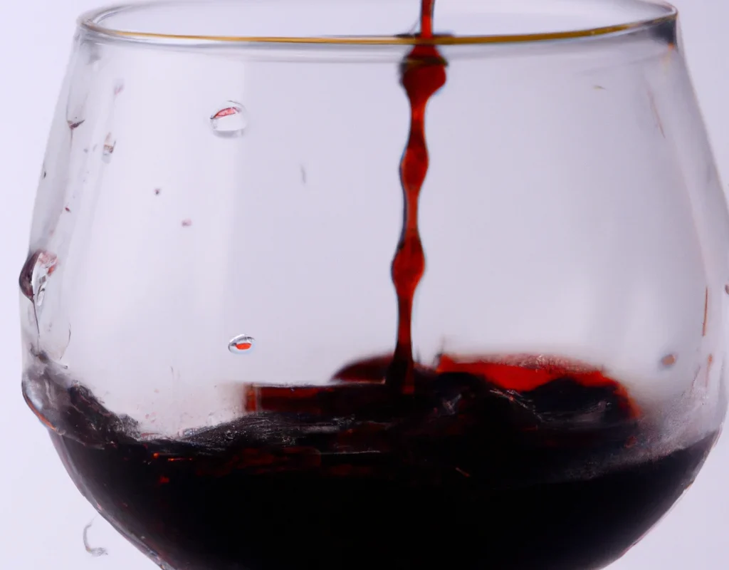 red wine tasting